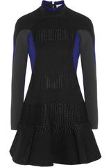 Stella McCartney Millie Woven and Stretch Woolblend Crepe Dress
