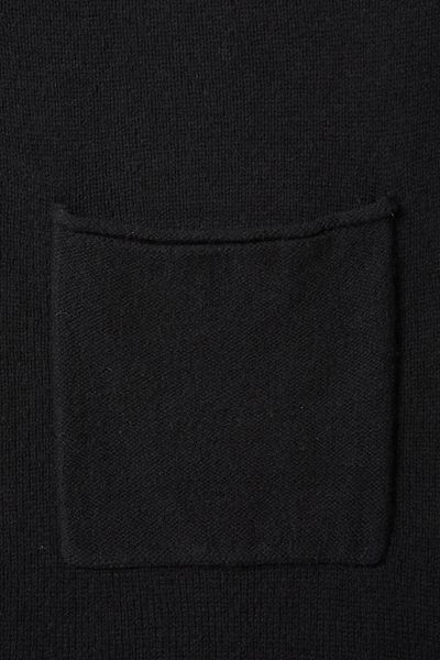 black longline cardigan
