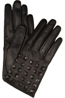 Valentino Rockstud Studded Leather Gloves - Lyst
