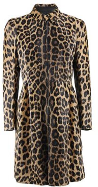 Valentino Valentino Coat in Brown (brwn/blk) - Lyst