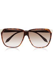 Victoria Beckham Stepped Dframe Acetate Sunglasses - Lyst