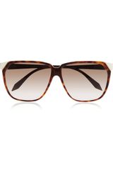 Victoria Beckham Stepped Dframe Acetate Sunglasses