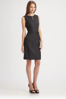 Akris Punto Belted Dress - Lyst