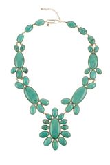 Aurelie Bidermann Vermeil and Turquoise Cherokee Necklace