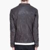 Diesel  Lohami Leather Jacket in Gray for Men (charcoal) - Lyst
