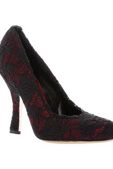 Dolce & Gabbana High Heel Lace Court Shoes - Lyst