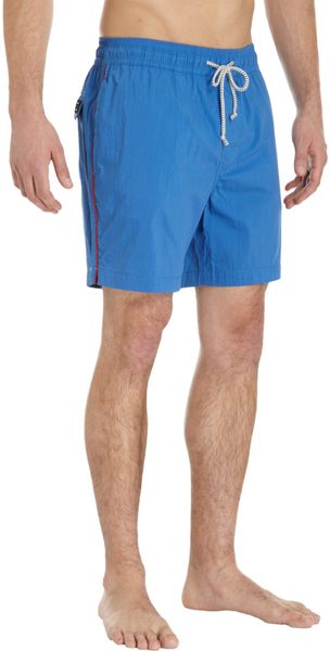Jack Spade Contrast Piped Swim Trunks - Lyst