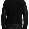 Michael Kors Shearling Racer Jacket in Black for Men - Lyst