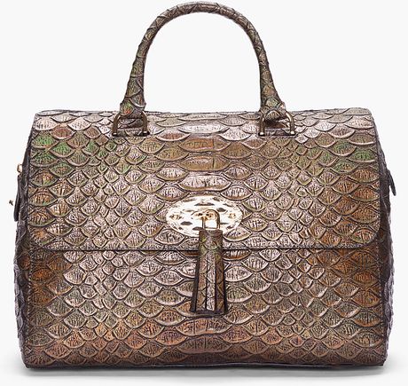 snakeskin mulberry bag