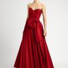 Notte By Marchesa Silk Taffeta Gown in Red - Lyst