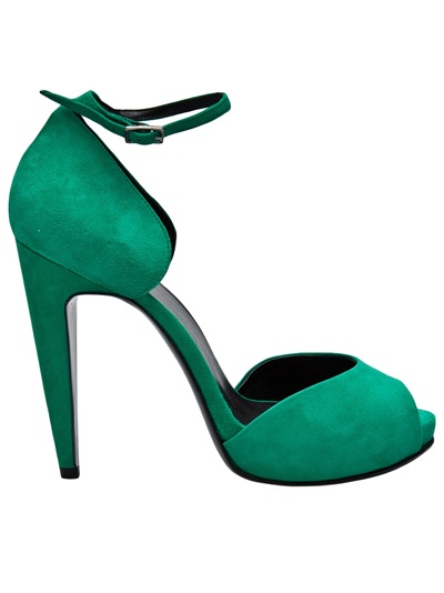 jade green court shoes