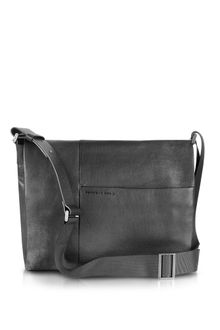 Porsche Design  Black Leather Messenger - Lyst