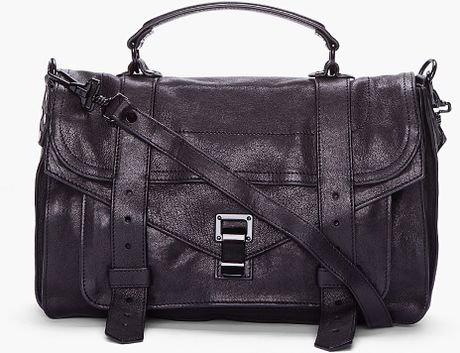 Proenza Schouler Medium Black Ps1 Satchel in Black - Lyst