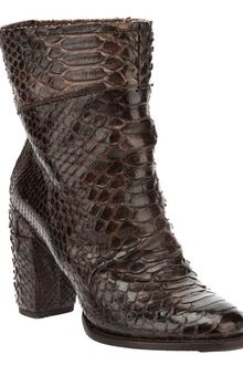 Silvano Sassetti Python Skin Ankle Boot - Lyst