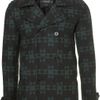 Topman Aztec Wool Skinny Fit Peacoat in Black for Men - Lyst