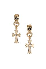 Topshop Mini Skull and Cross Earrings