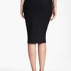 Donna Karan New York Collection Draped Double Knit Skirt in Black - Lyst