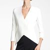 Donna Karan New York Collection Knit Tuxedo Jacket in White (gypsum ivory) - Lyst
