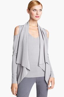 Donna Karan New York Collection Cold Shoulder Jersey Top - Lyst