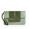 Emilio Pucci Tonal Sage Snakeskinstingray Clutch in Green (sage) - Lyst