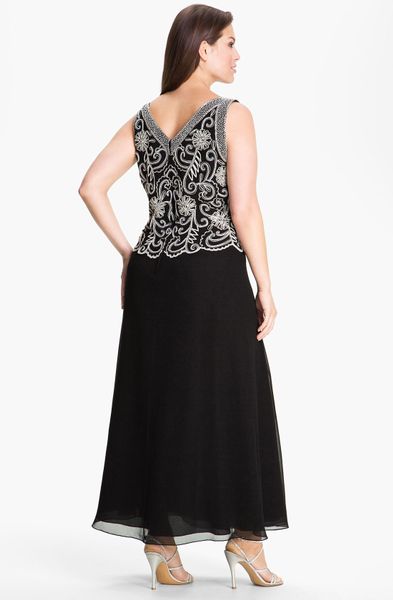 j kara chiffon gown
