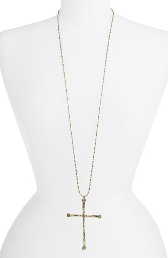 Low Luv By Erin Wasson Long Cross Pendant Necklace - Lyst