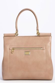 Dolce & Gabbana Miss Sicily Leather Shopper - Lyst
