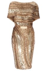 Elie Saab Shawl Sleeve Dress