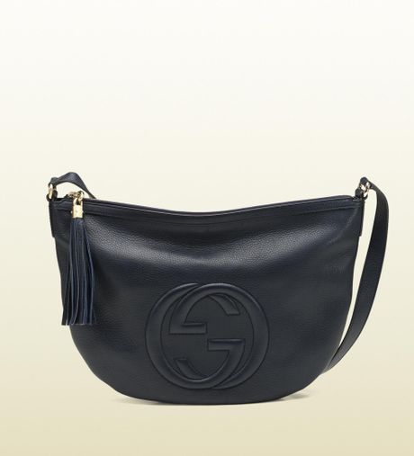 Gucci Soho Blue Leather Messenger Bag in Blue Gucci Soho Blue Leather Messenger Bag in Blue