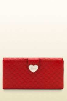 Gucci Red Microguccissima Leather Continental Wallet - Lyst