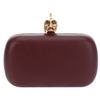 Alexander Mcqueen Skull Clutch in Red - Lyst