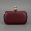 Alexander Mcqueen Skull Clutch in Red - Lyst