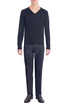 Balenciaga Zigzag Seam Vneck Sweater - Lyst