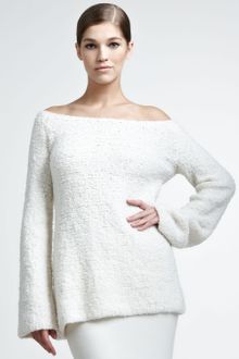 Donna Karan New York Wool Cashmere Boucle Pullover - Lyst