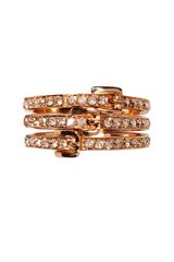 Michael Kors Stacked Buckle Pavé Ring