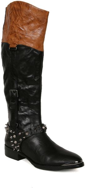Sam Edelman Park Boot in Black Saddle - Lyst