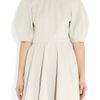 Alexander Mcqueen Woolblend Stretchjersey Dress in White (gray) - Lyst