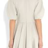 Alexander Mcqueen Woolblend Stretchjersey Dress in White (gray) - Lyst