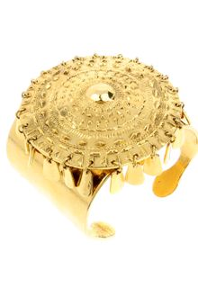 Aurelie Bidermann 18karat Goldplated Brass Pachacamac Cuff - Lyst