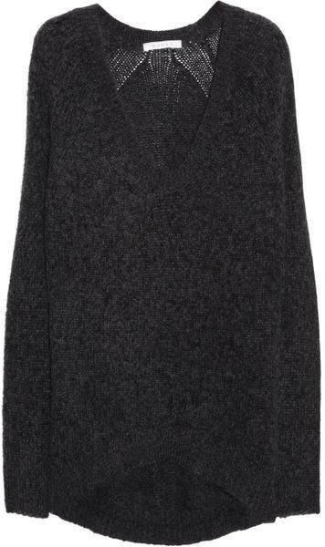 Duffy Knitted Sweater in Gray (charcoal) - Lyst
