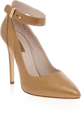 Elie Saab Leather Pump Heel - Lyst