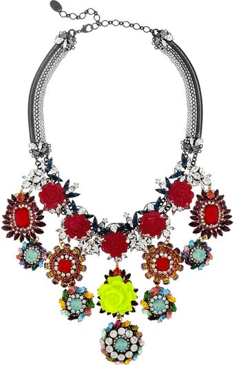 Erickson Beamon I Never Promised You A Rose Garden Goldplated Swarovski Crystal Necklace - Lyst