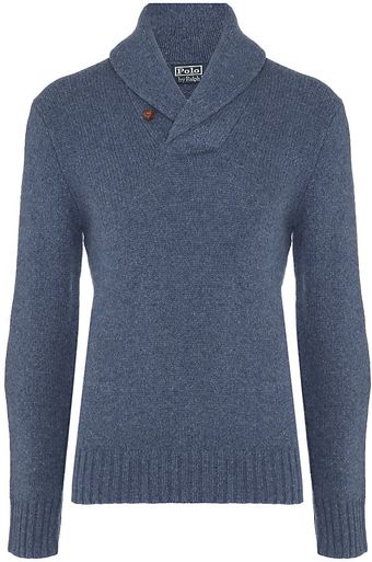 Polo Ralph Lauren Shawl Collar Jumper - Lyst