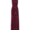 Reiss Pleated Print Maxi Dress in Purple (raspberry) - Lyst
