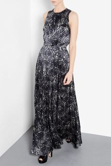 Leopard Print Maxi Dress on By Malene Birger Leopard Bineu Leopard Print Silk Maxi Dress Product 1