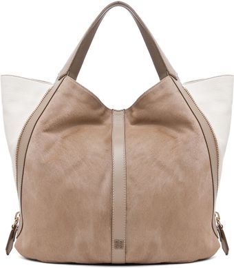 Givenchy Large Tinhan Pony Front Shopper in Mastic White - Lyst