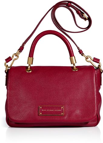 Marc By Marc Jacobs Lipstick Red Leather Too Hot To Handle Small Top Handle Satchel - Lyst