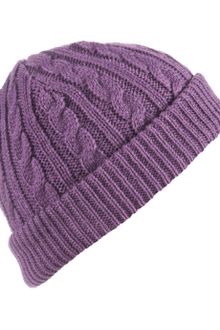 Topman Purple Cable Beanie - Lyst