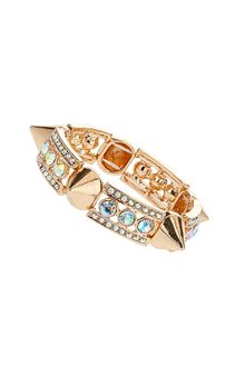 Topshop Stone Spike Stretch Bracelet - Lyst
