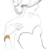 Aurelie Bidermann Surfing Mimosa Cuff in Yellow (gold) - Lyst